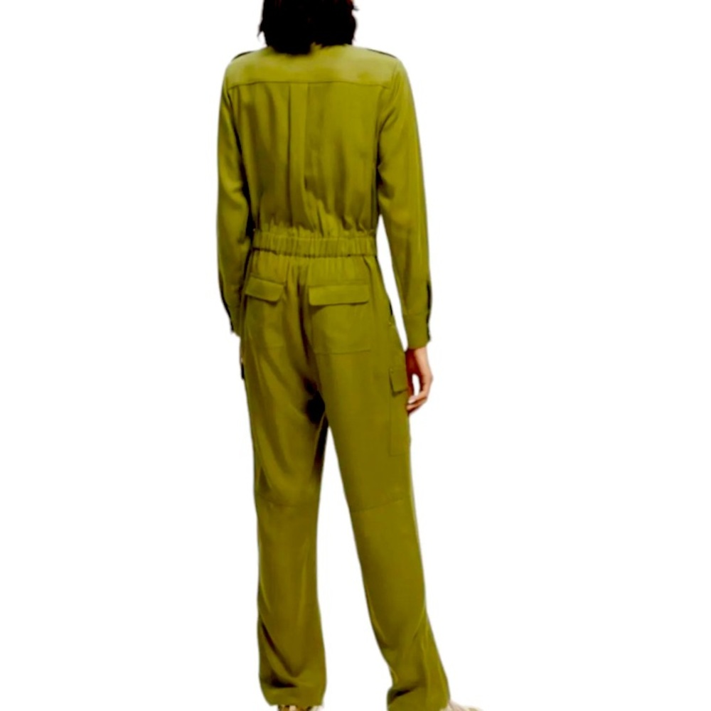 NWT Medium Scotch and Soda the worker’s utility long sleeve Jumpsuit in Green